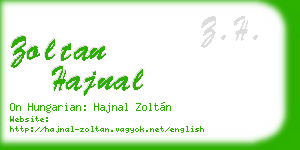 zoltan hajnal business card