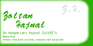 zoltan hajnal business card